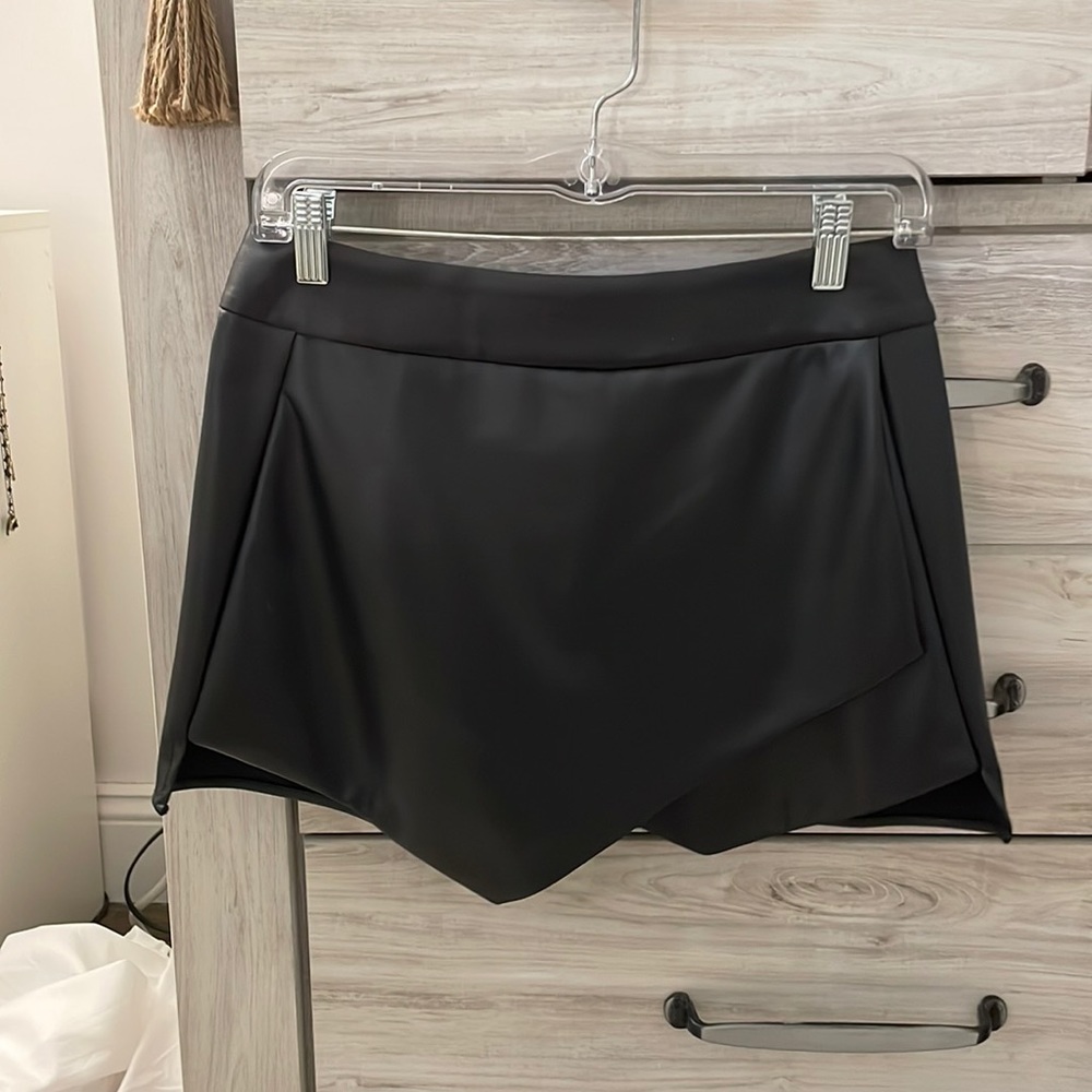 Aqua Leather skort